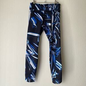 Nike Dri fit sz‎ S blue abstract yoga athletic leggings